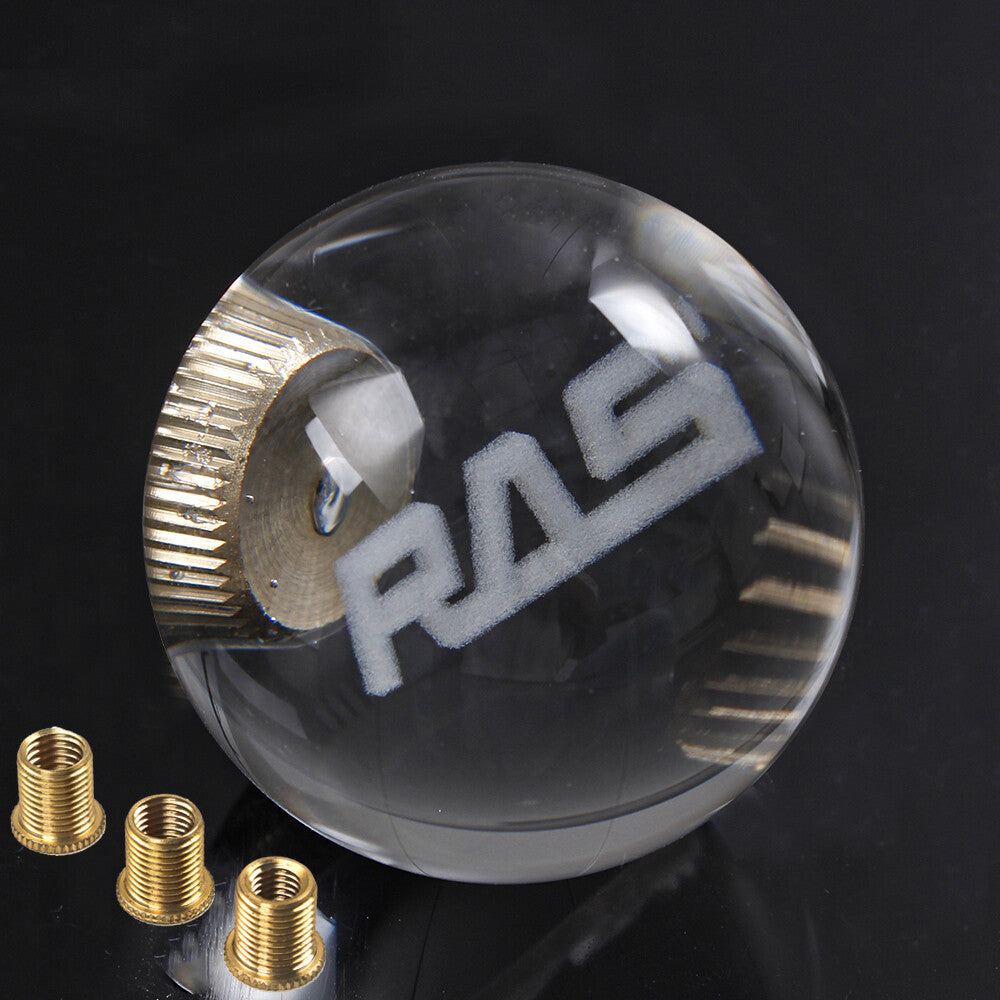 Universal for Manual Gear Crystal Clear Glitter Round Ball Shift Knob Shifter