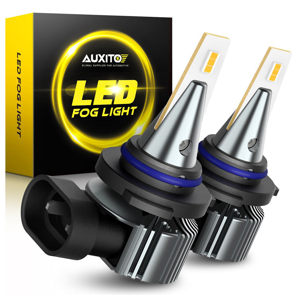 AUXITO 9006 HB4 LED Golden Red Butter DRL, Luminous Red 3000K, Waterproof B
