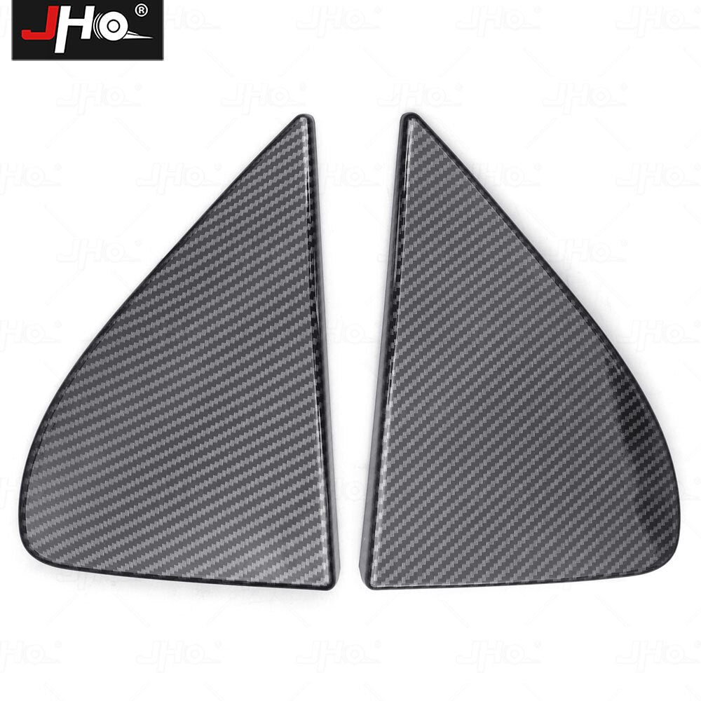 Carbon Car Outer Front A-Pillar Triangle Decorative Stickers for Chevy Silverado