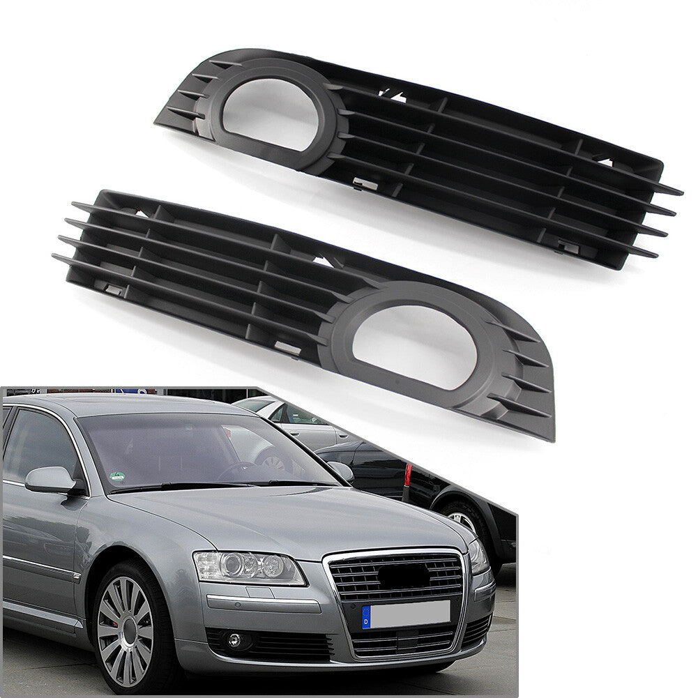 Fit for Audi for A8 D3 2006-08 Front Bumper Lamp Grill Fog Cover 4E0807681 Left  Right