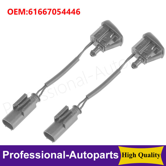 2-pack windshield washer nozzles 6167054446 suitable for BMW M6 E63 E64 630i 635d 645Ci 650i