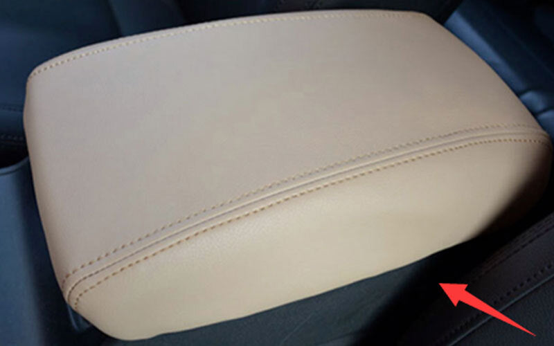 for Hyundai for Tucson 2016-18 Beige Leather Central Console Armrest Box Cover 1PCS
