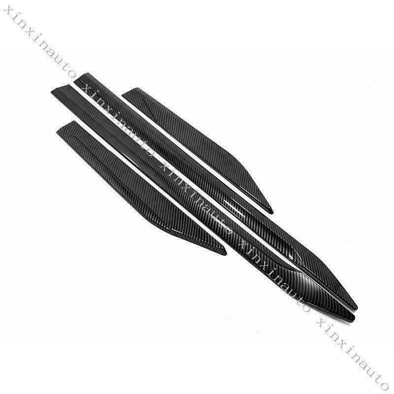 for Toyota RAV4 2019-2023 Carbon Fiber Door Body Side Molding Sill Guard Covers