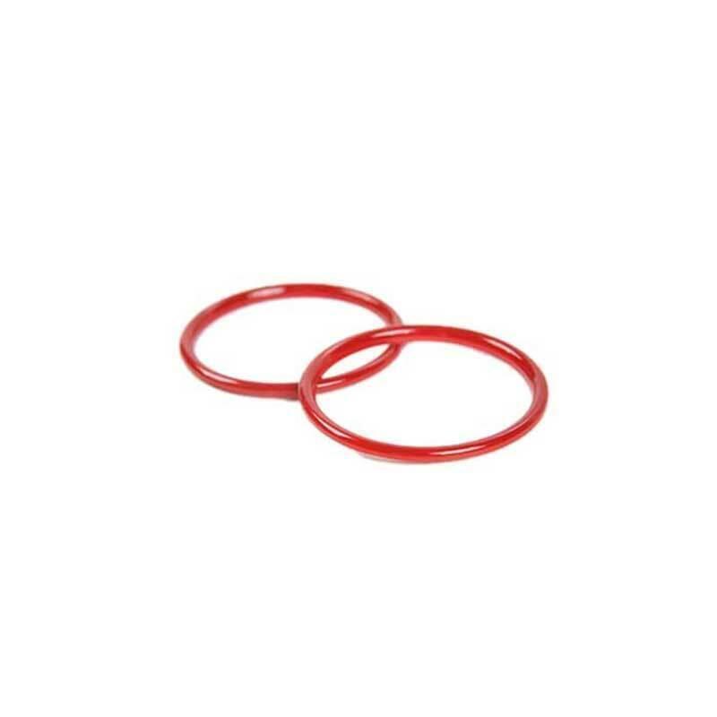 for Ford for Mustang 2015-2022 ABS Paint Red Inner Door Horn Frame Cover Trim 2PCS