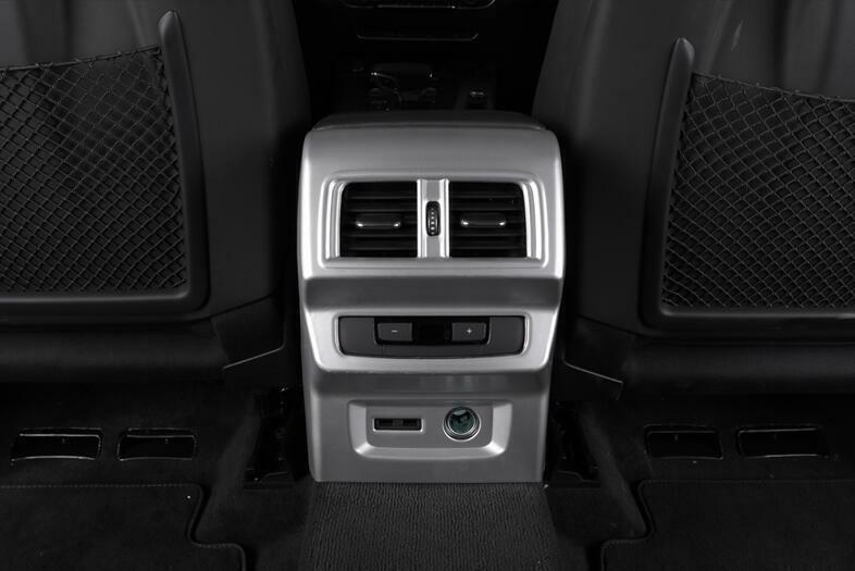 for Audi Q5 2018-2024 ABS Matte Silver Back Row Air Outlet Vent Frame Cover Trim