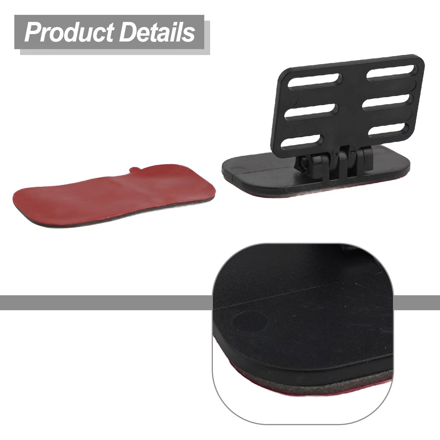 Durable and long-lasting car rearview camera bracket made of sturdy ABS material.