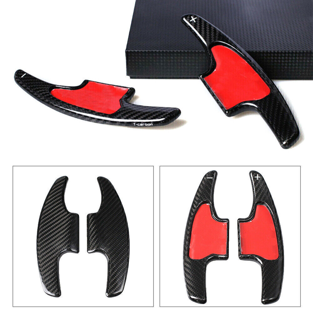 for Honda 2018 Black 2x Carbon Fiber Steering Wheel Shift Paddle Extension