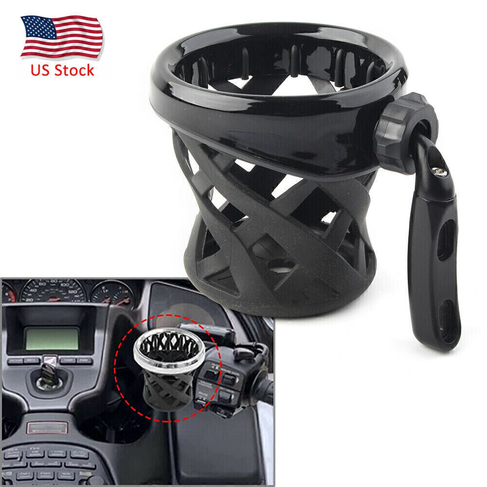 Handlebar Cup Holder Drink W/ Mesh Basket Mount Fit Goldwing GL1800 2001-2021 US