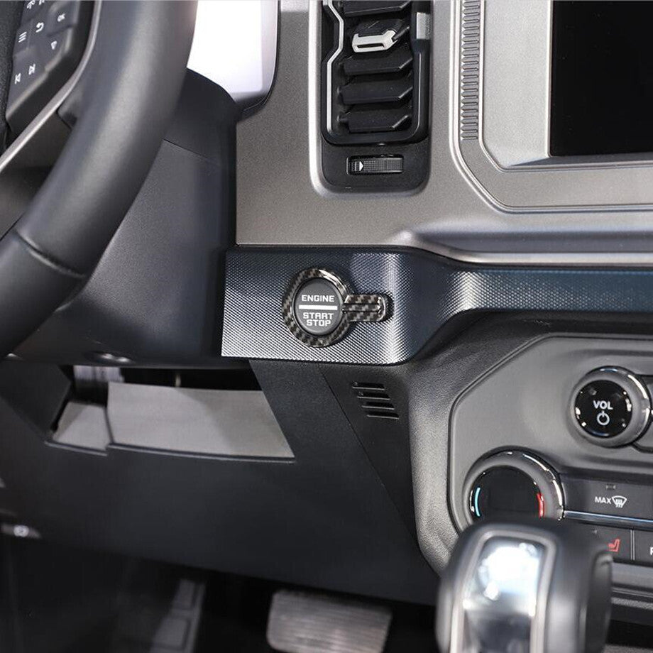 Car Engine Start/Stop Button Cover Trim  for ford  Bronco 21-24 Accessories Carbon