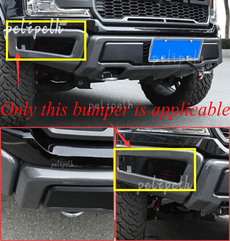 For 16-2024 for Ford F150 Style Steel Front Bumper LED Fog Light Signal Lamps
