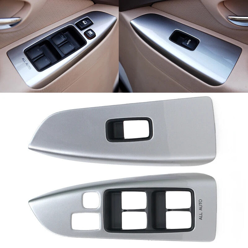 2-piece front switch panel frame cover for Toyota for Land Cruiser Prado LC120 2003-2009