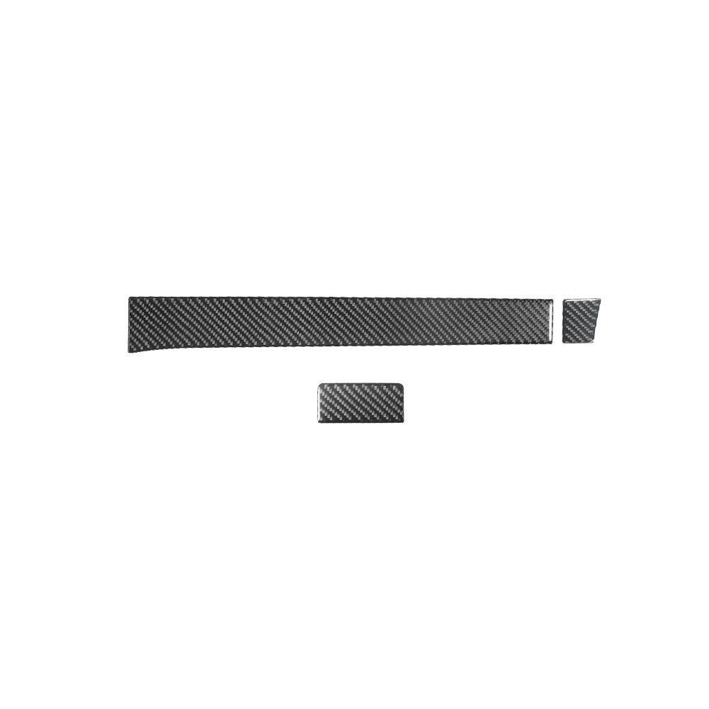 for Toyota Tacoma 2012-2015 3Pcs Glove Box Panel Trim Cover Decor Carbon Fiber