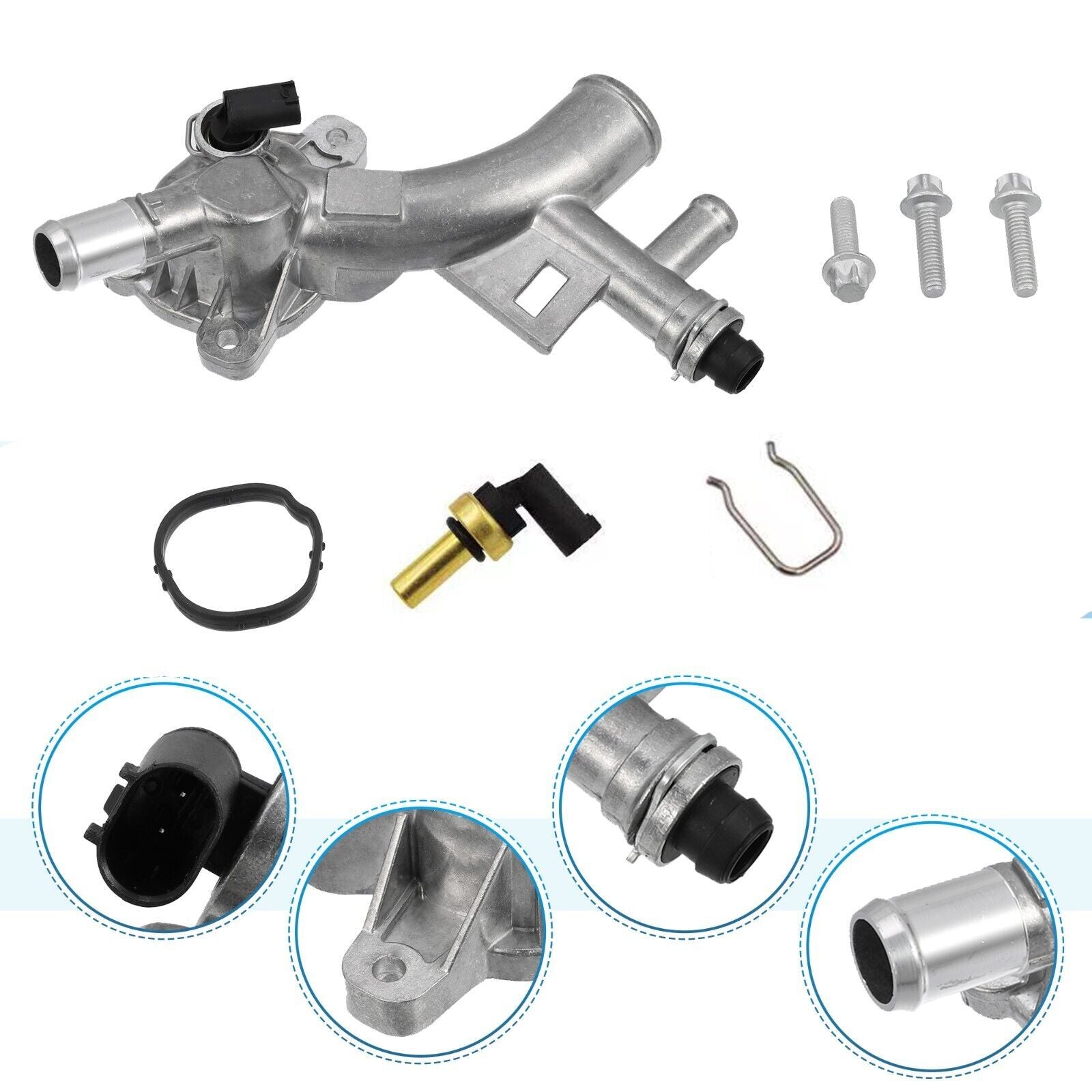 Upgraded engine coolant socket with hose suitable for Chevrolet for Cruze Sonic for Buick Encore