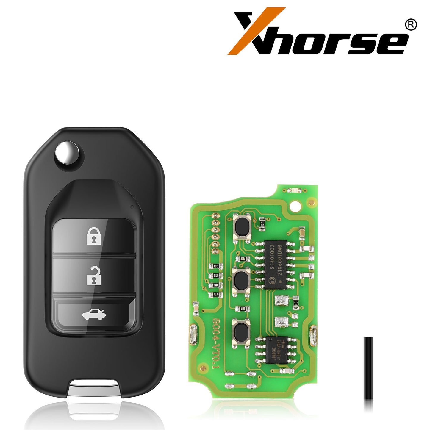 5Pcs XKHO00EN Wire Remote Key for Honda Flip 3 Buttons for VVDI MAX Tool
