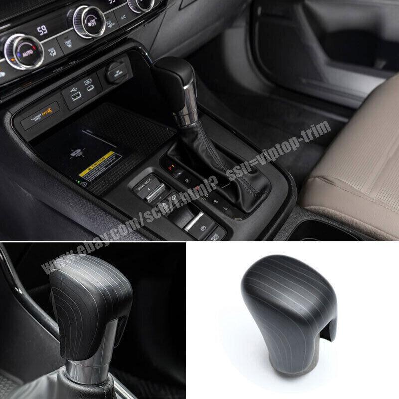 Black Wood Grain for Honda CR-V 23-2024 Gear Shift Knob Shifter Lever Cap Trim