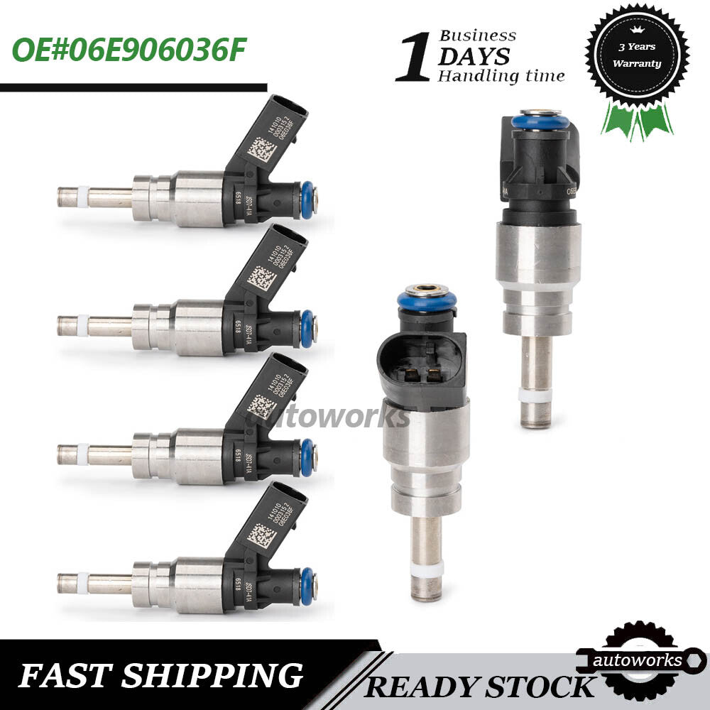 6X Fuel Injector 079906036C for Volkswagen for Audi A6 S5 Q7 for A8 2008-2011 06H906036P