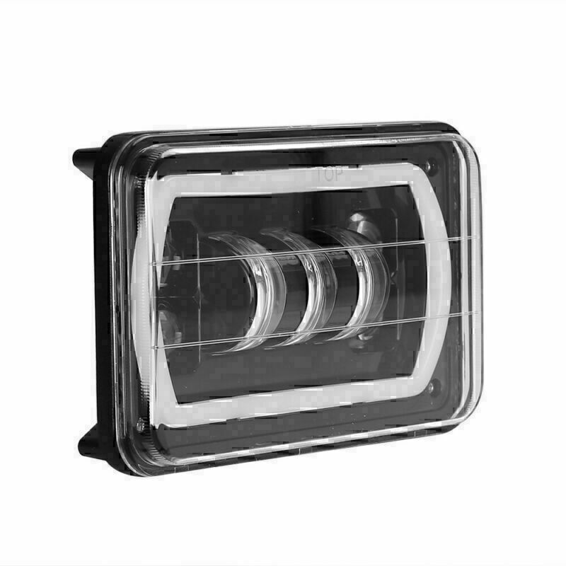 4 X 6 LED Light Bulbs DRL Crystal Clear Beam Headlamp Headlight