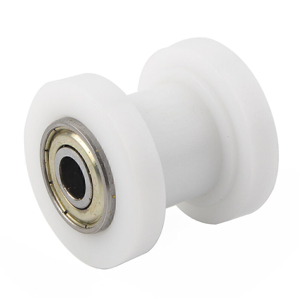 For Dirt Pit Bike For 8mm White Chain Roller Slider Tensioner Guide Pulley