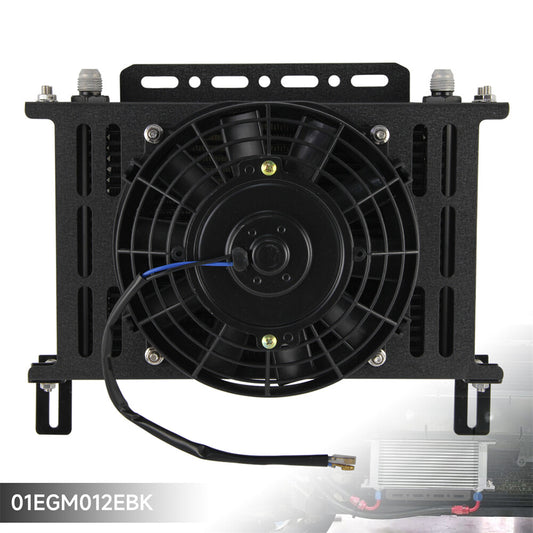 Universal 25 Row AN8 Engine Oil Cooler + 7 Fan Kit New Mounting Bracket Kit BK