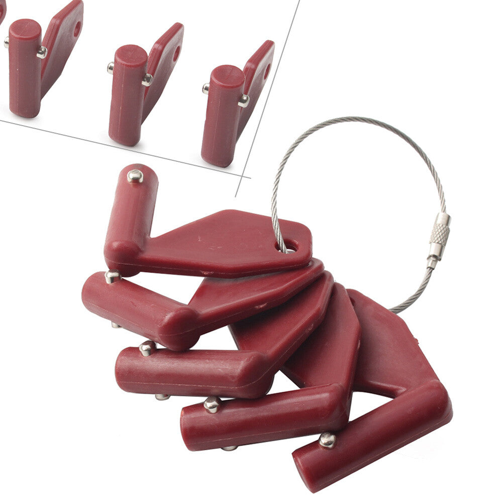Master Battery Disconnect Isolator Keys 8157766 for Volvo Heavy Equipment 5pcs