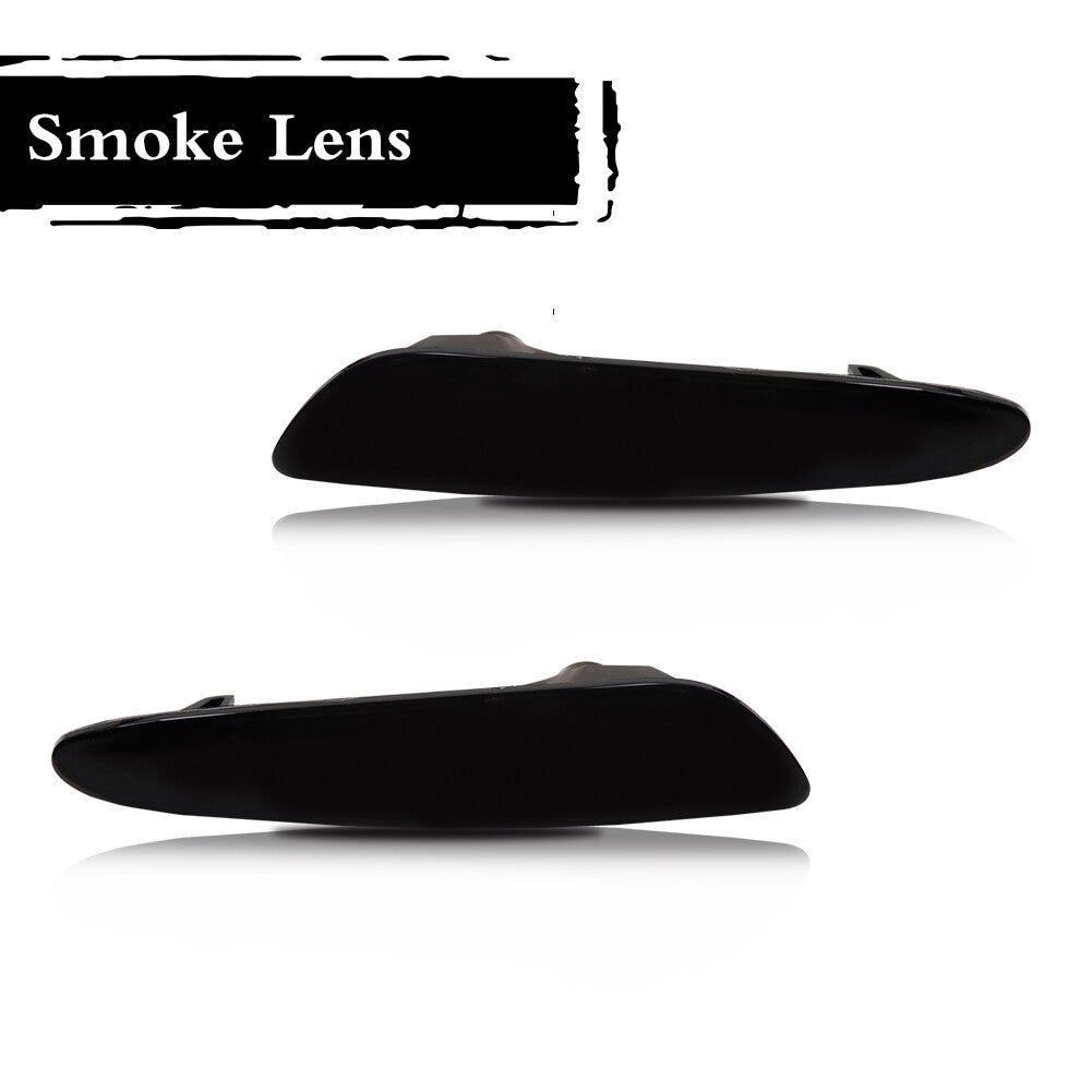 Smoked lens front bumper side marker white LED light applicable to 03-06 for Benz W211 E-Class