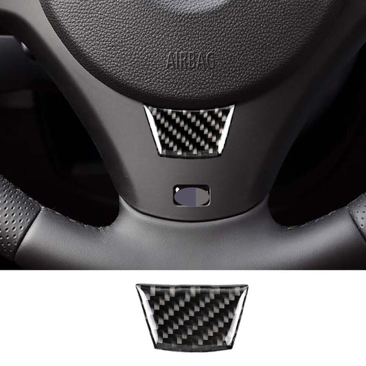 for BMW 3 Series E90 E92 2005-12 Carbon Fiber Interior Steering Wheel Cover Trim