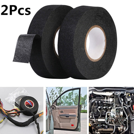 Car Cable Harness Wiring 15M Heat-resistant Flame Retardant Adhesive Cloth Tape