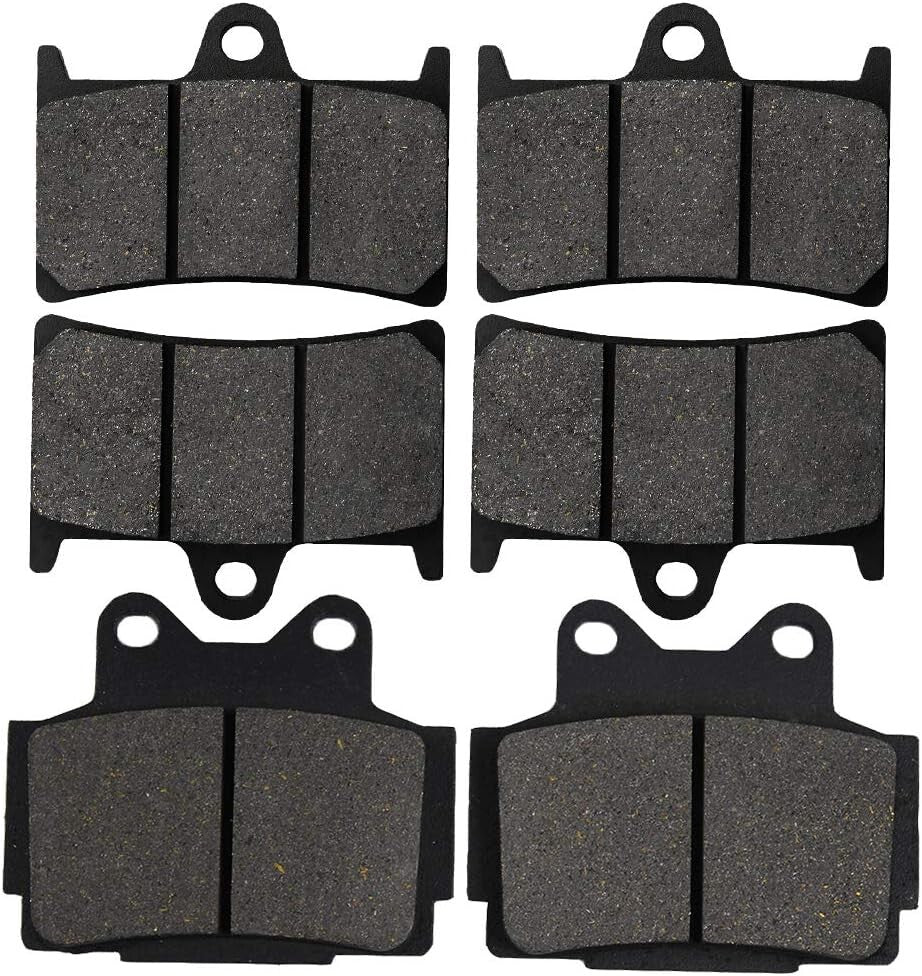 Motorcycle Front and Rear Brake Pads Compatible for Yamaha FZR400 FZR 400 RRSP
