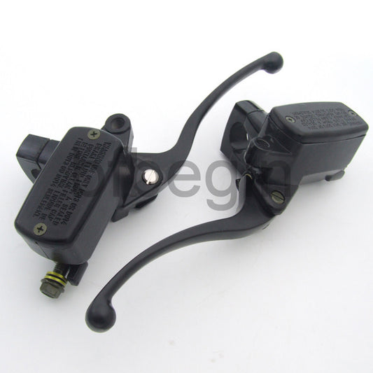 1 25mm Motorcycle Brake Master Cylinder Hydraulic Clutch Lever, Black, Universal