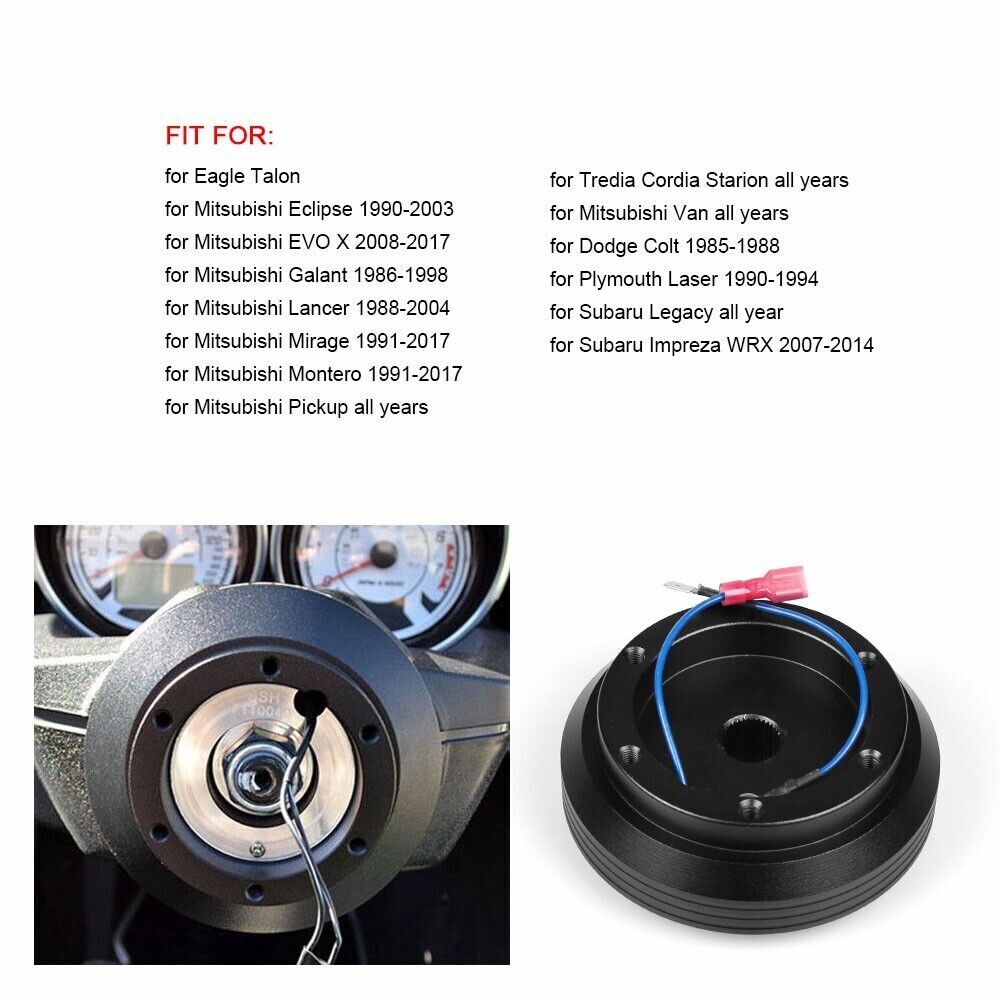Steering Wheel Short Hub Adapter for Mitsubishi Eclipse Lancer Galant for Impreza