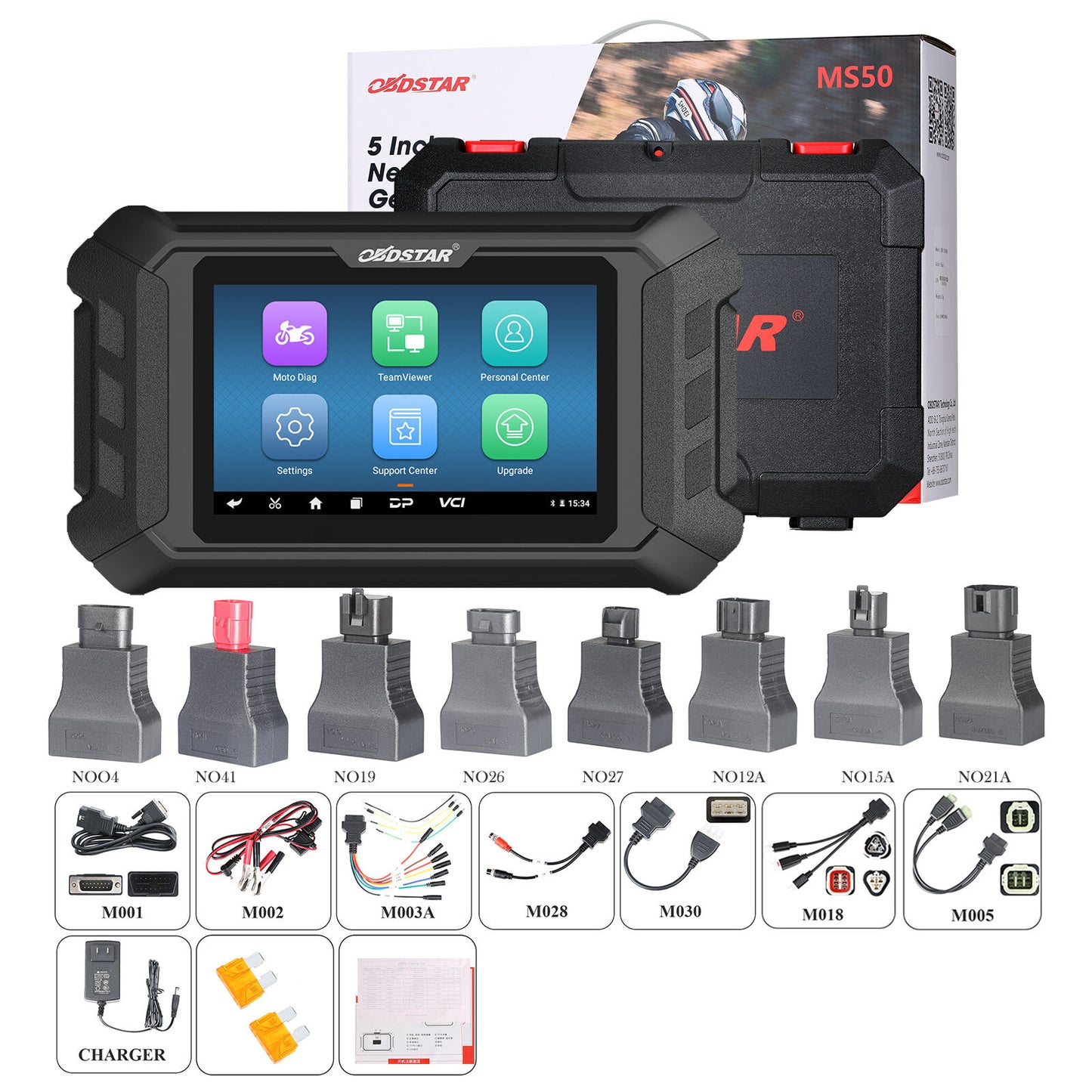 OBDSTAR MS50 Motorcycle Scanner Diagnostic Tool key Progarmming E-C-U t-uning