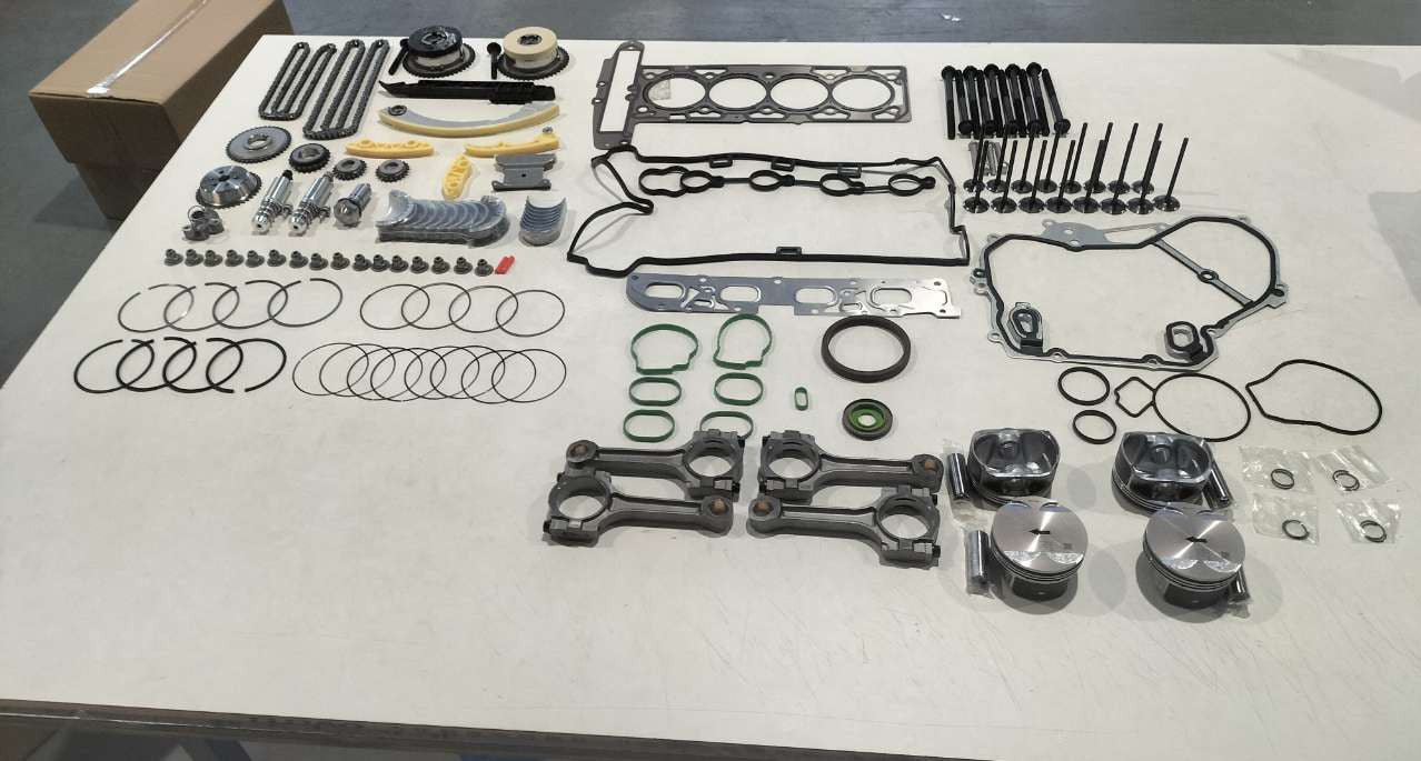 2.4L Engine Overhaul Rebuild Kit w/ Rods Timing Chain VVT for Chevy for Buick for GMC