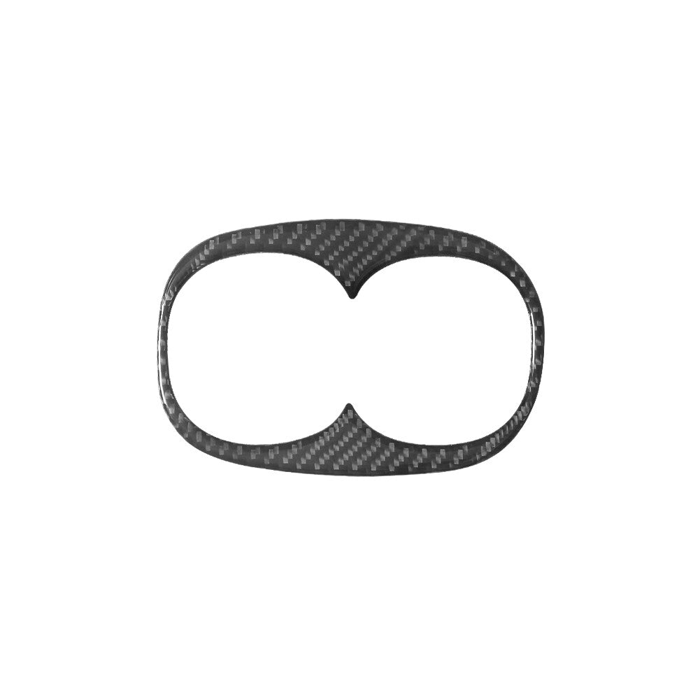 Carbon Fiber Rear Armrest Cupholder Trim for Mitsubishi Outlander 2014-2016