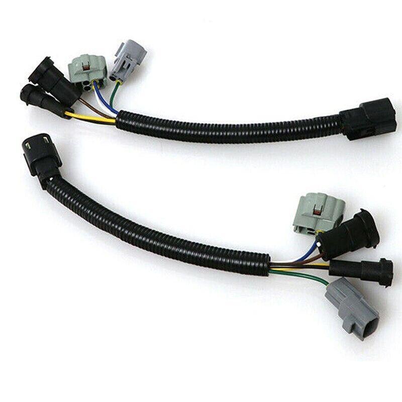 LED headlight conversion wiring harness adapter plug and layout for Toyota Tacoma 2016 - 20