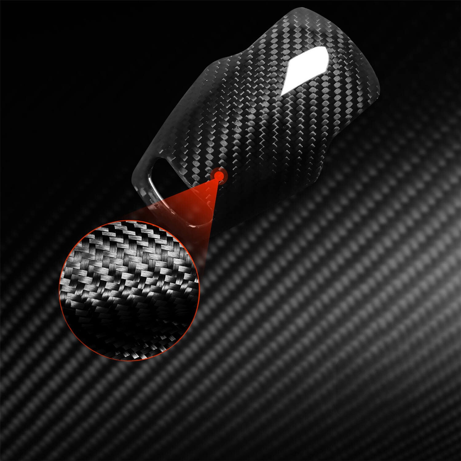 Carbon Fiber Gear Shift Knob Decor Cover for Chevrolet for Corvette C8 2020-2022