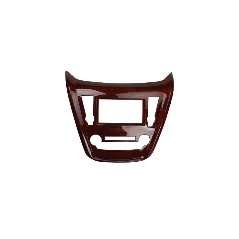 Central Console Navigation Frame Trim for Nissan Murano 2015-2021 Red Wood Grain
