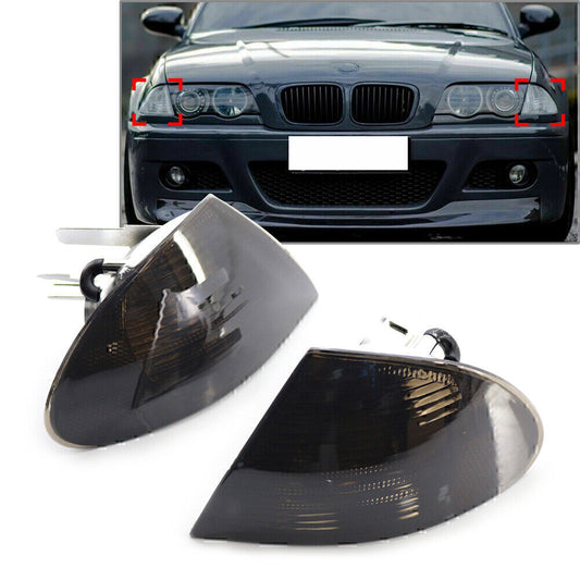 Left+Right Turn Signal Indicator Corner Lights For 99-01 for BMW 3 Series E46 Sedan