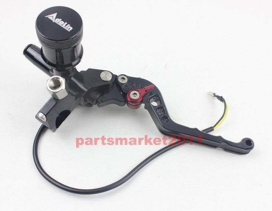 Adelin CNC PX-2 Brake Hydraulic Lever Master Ruckus Zoomer Motorcycle 7/8 Black