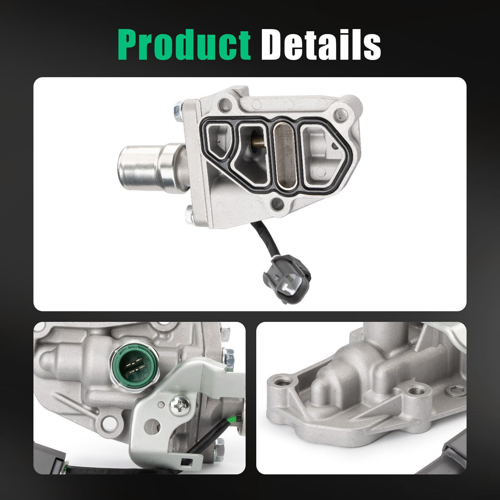 One-piece new solenoid valve for Acura Integra GSR and for Honda for Civic SI Del Sol- 15810P30005 VTEC for Acura Integra GSR