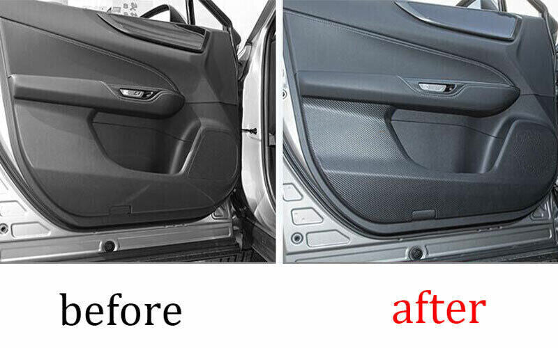 for Lexus NX 250 350h 450h 22-24 Carbon Fiber Door Anti-Kick Panel Guard Trim 4P