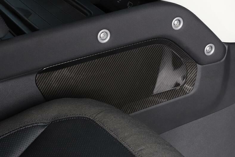 for Land Rover for Defender 2020-2025 Carbon Fiber Control Storage Box Side Trim 2P
