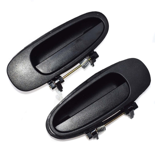 Black exterior door handles on the left, right, and rear sides, suitable for Toyota for Corolla 1993-1997