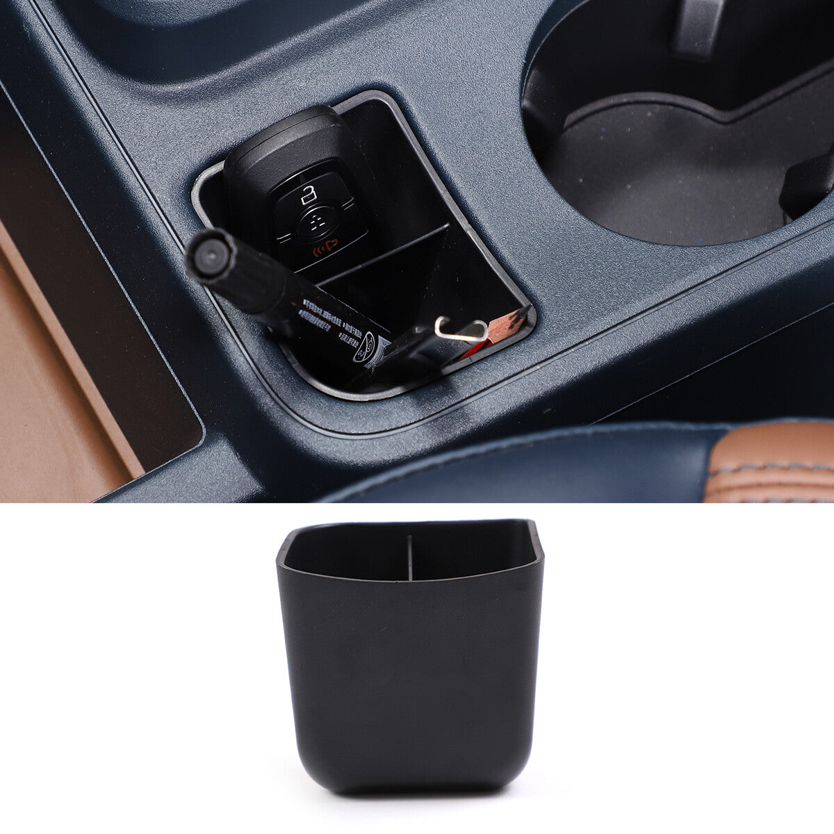 Matte black steering wheel frame cover trim for Toyota Tundr @ 2022-23