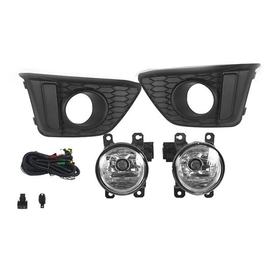 Fits 2014-2017 for Honda Fit Jazz Front Bumper Lights and Fog Lights with Wiring Kit