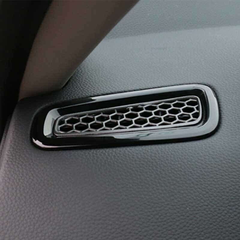 for Honda for Civic 2022-2023 Gloss Black Console AC L&R Air Outlet Vent Cover Trim