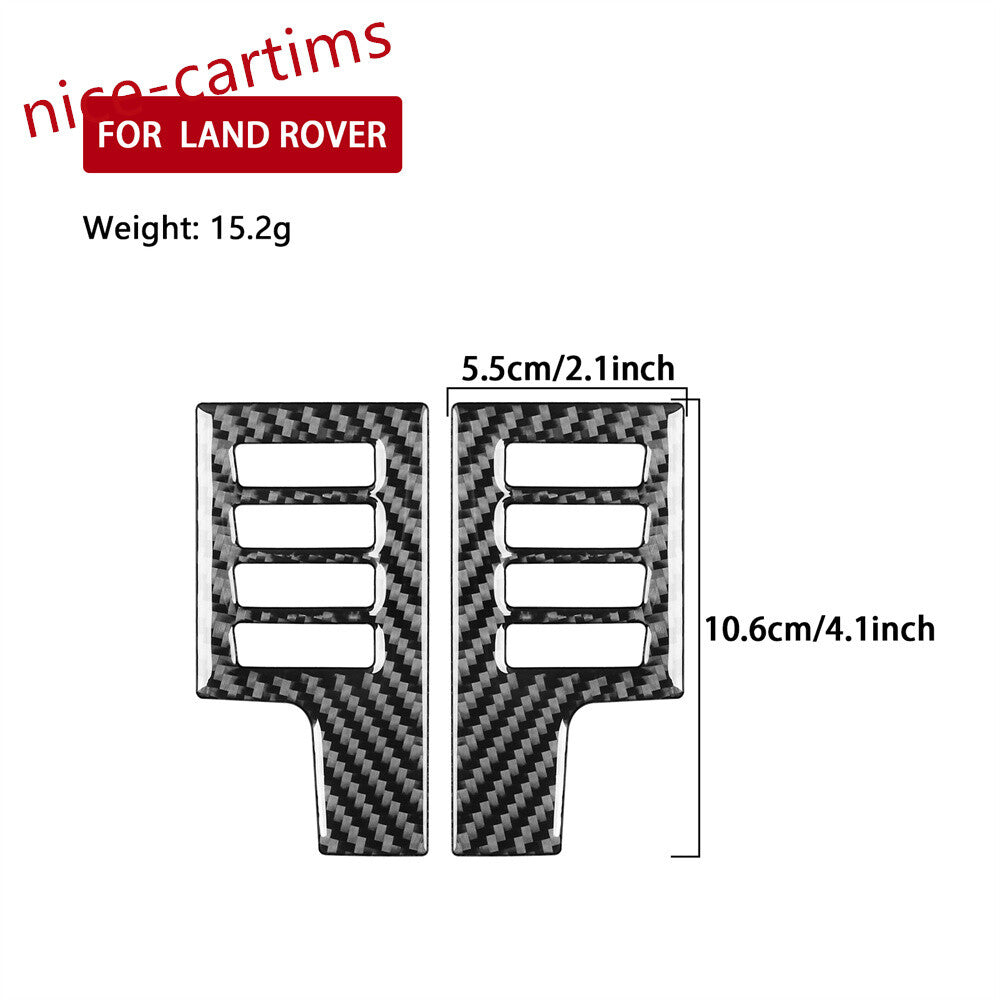 Carbon Fiber GPS Display Screen Side Trim for Land Rover Discovery Sport 2015-19
