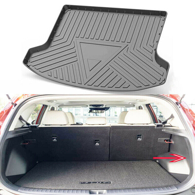 for Kia Seltos 2020-23 Black Cargo Liner Trunk Floor Mat TPO Waterproof Pad Tray