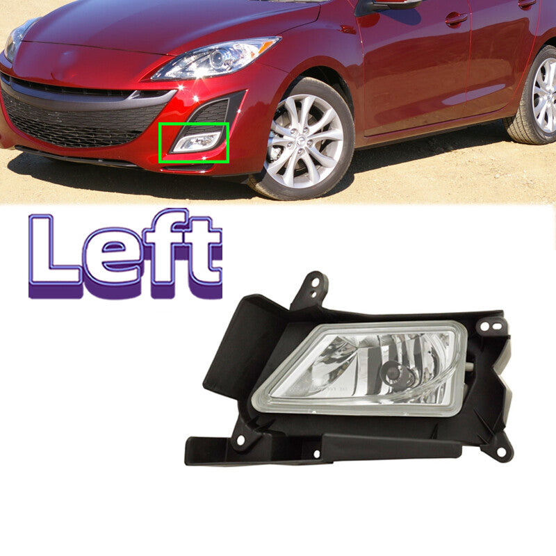 Left Front Bumper Fog Lights Daytime Running Lights for Mazda 3 2011 2012 2013
