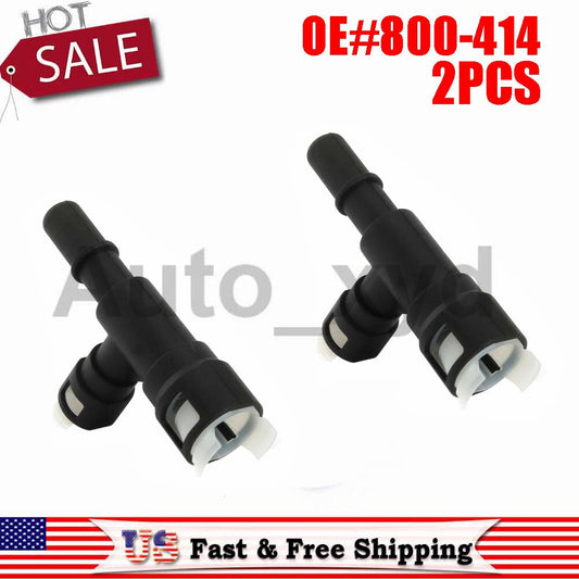 2x 800-414 Heater Hose Connector for CADILLAC for CHEVROLET AVALANCHE 1500 2500 for GMC