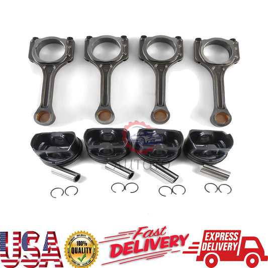 Piston  Connecting Rod Kit Fits for 2011-13 for Hyundai Sonata for Kia 2.4L 23040-2G500